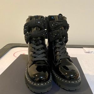 Liu-Jo embellished combat boots